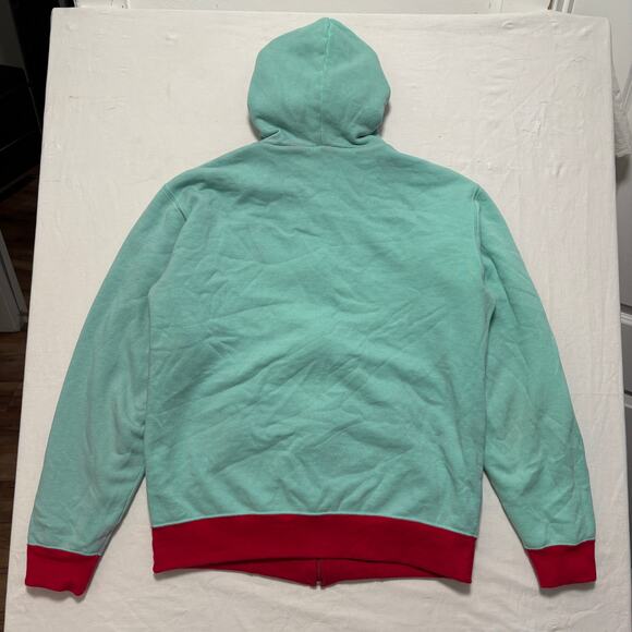 Phenomenon Reversible Double Faced Full Zip Hoodie Red Green Men's L - Picture 5 of 5